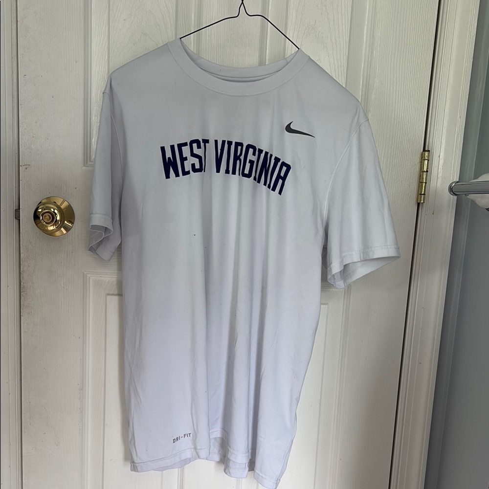 Nike White West Virginia Short Sleeve Tee